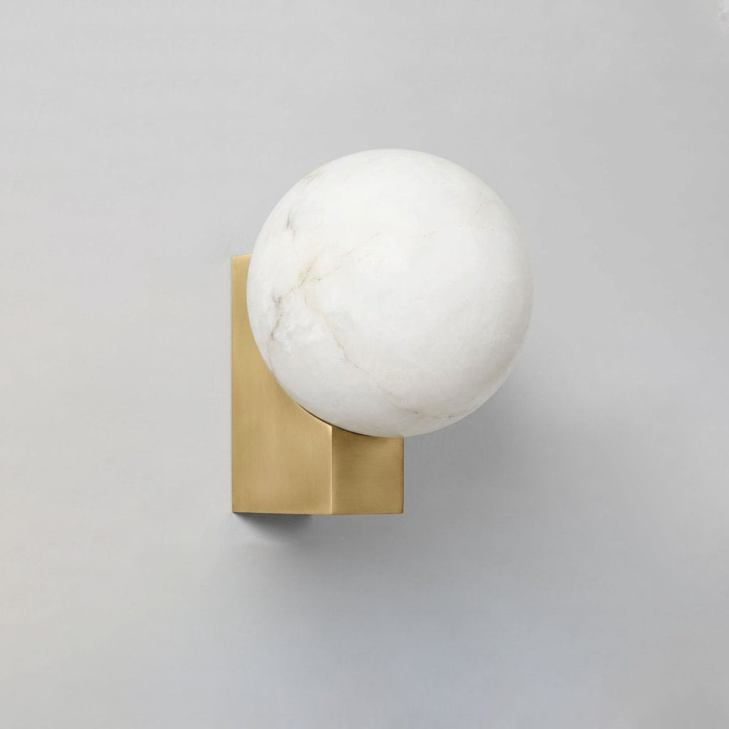 Spanish Alabaster Globe Wall Sconce