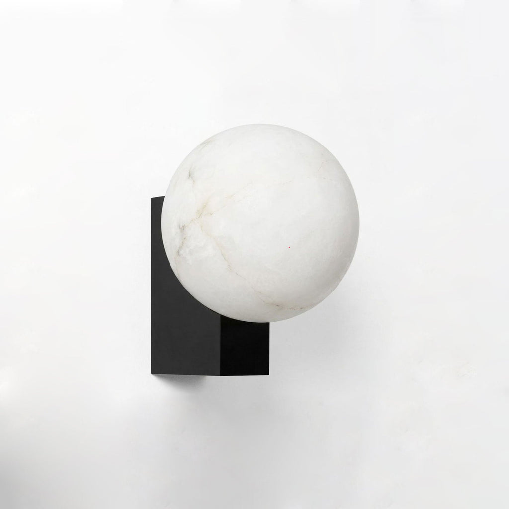 Spanish Alabaster Globe Wall Sconce