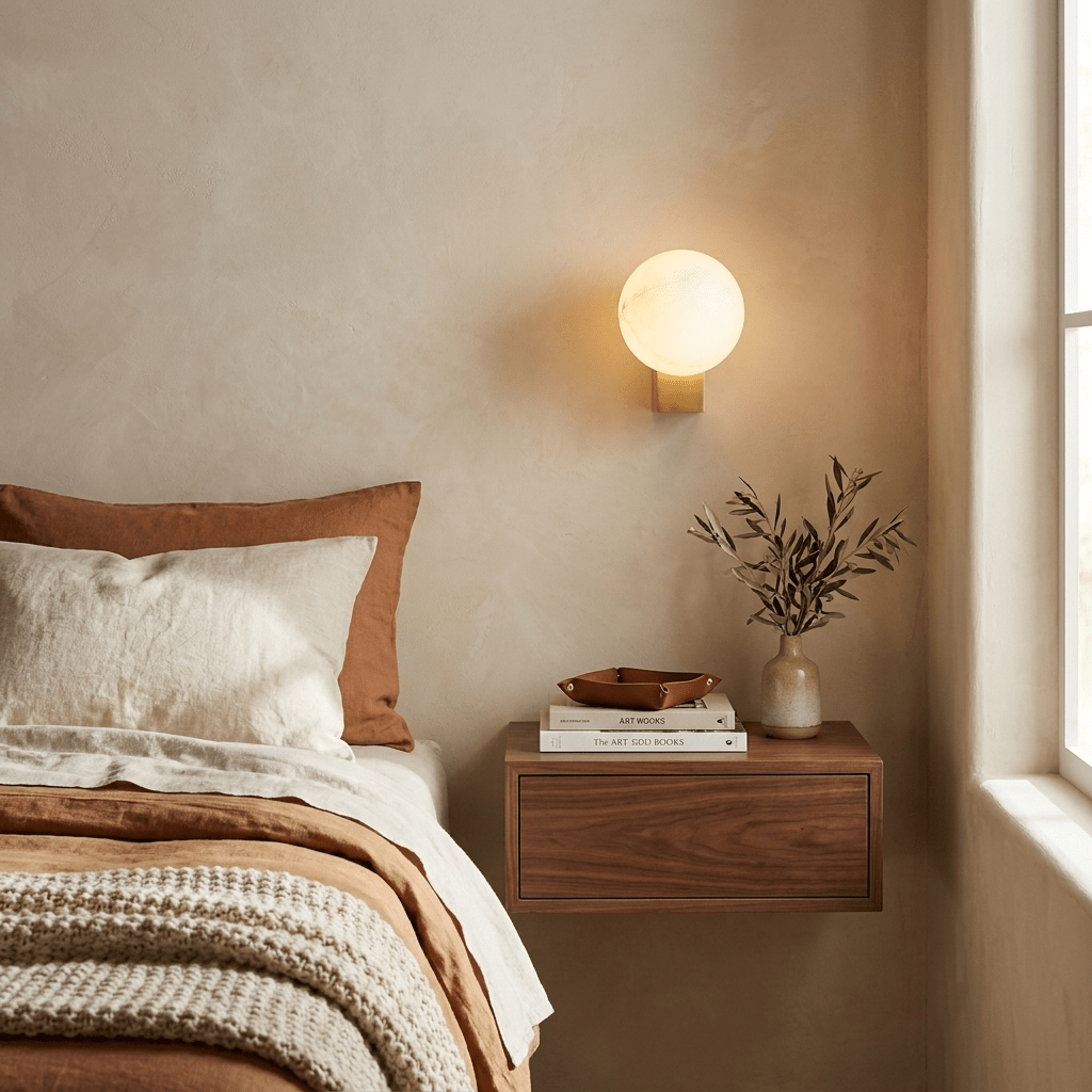 Spanish Alabaster Globe Wall Sconce
