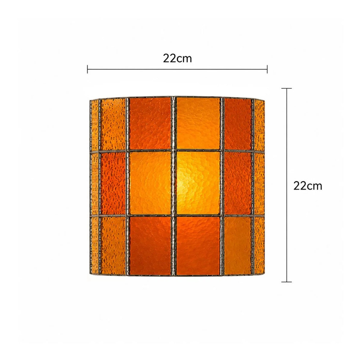 Spectra Faceted Glass Sconce