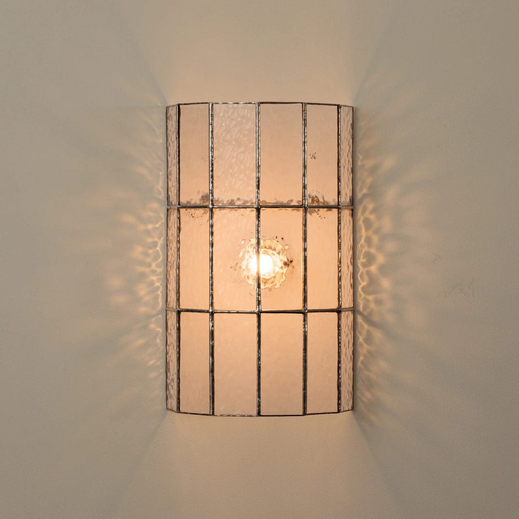 Spectra Faceted Glass Sconce