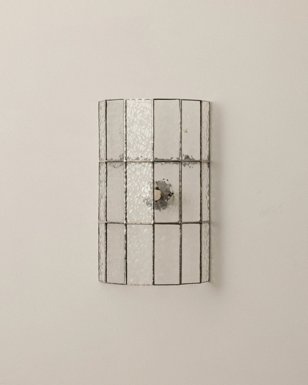 Spectra Faceted Glass Sconce