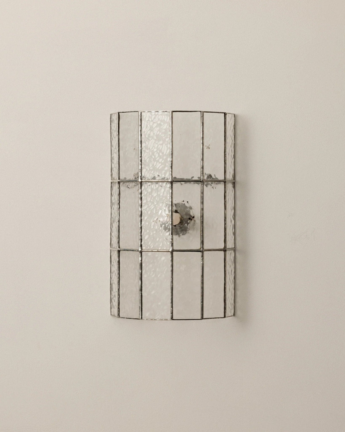 Spectra Faceted Glass Sconce