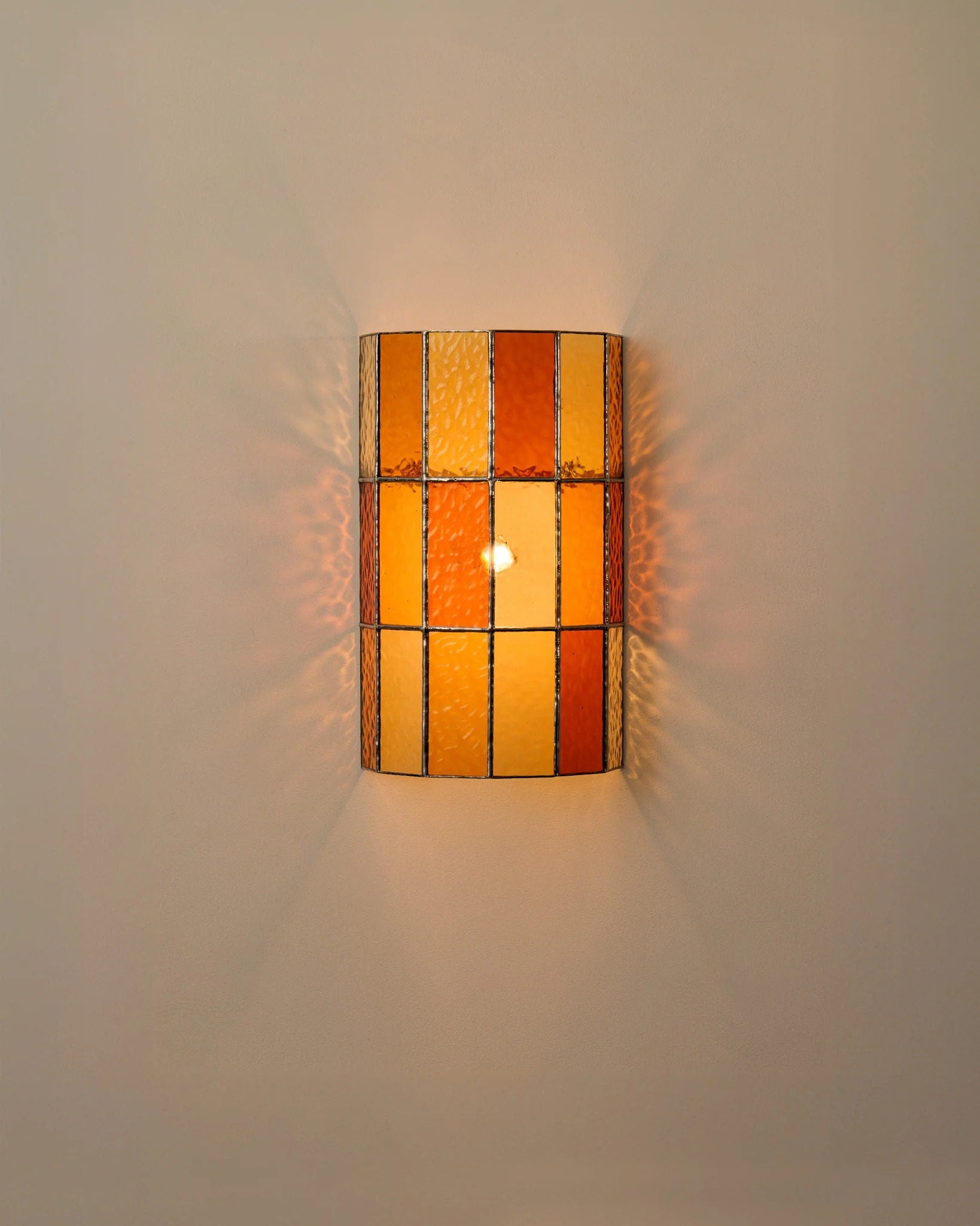 Spectra Faceted Glass Sconce