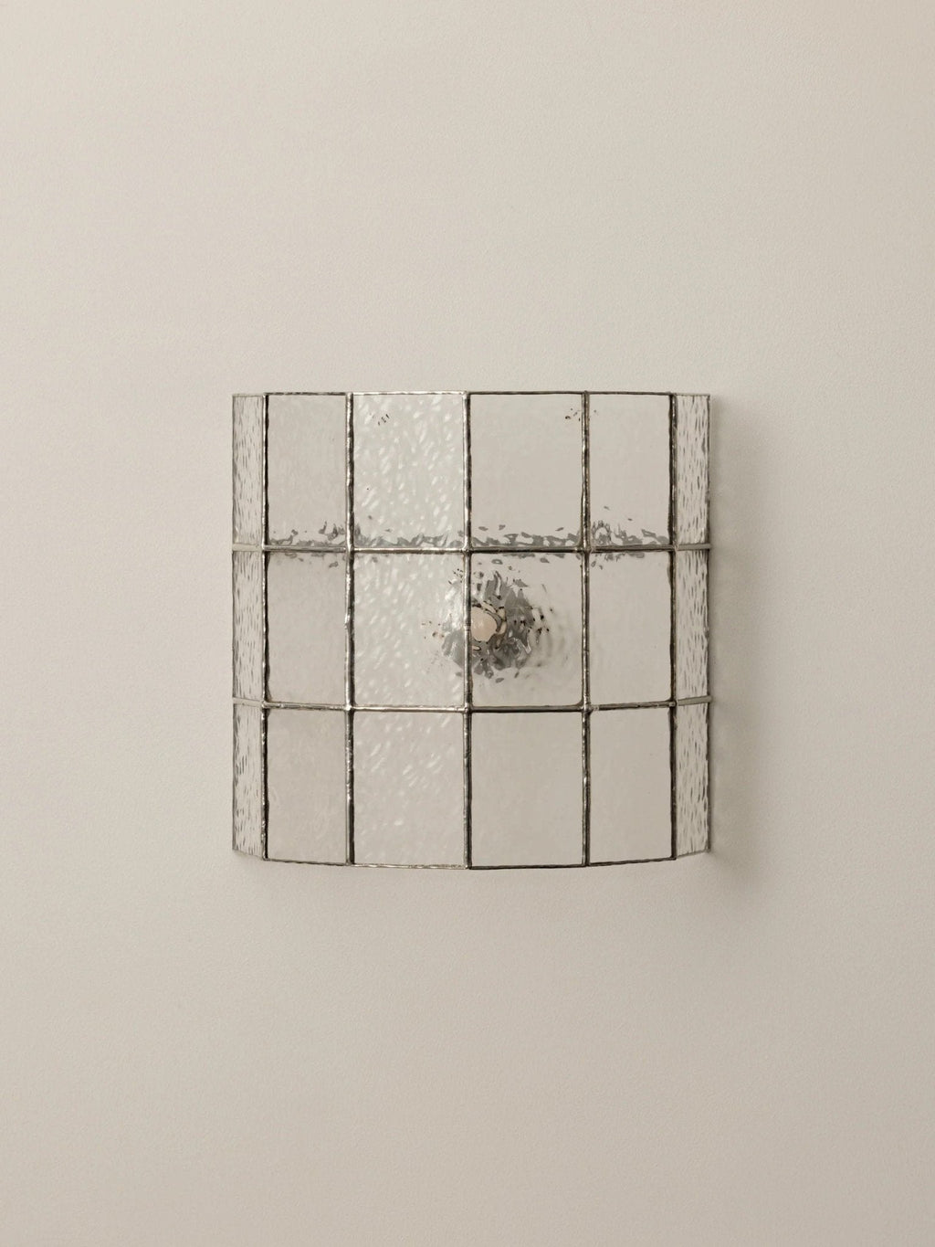 Spectra Faceted Glass Sconce