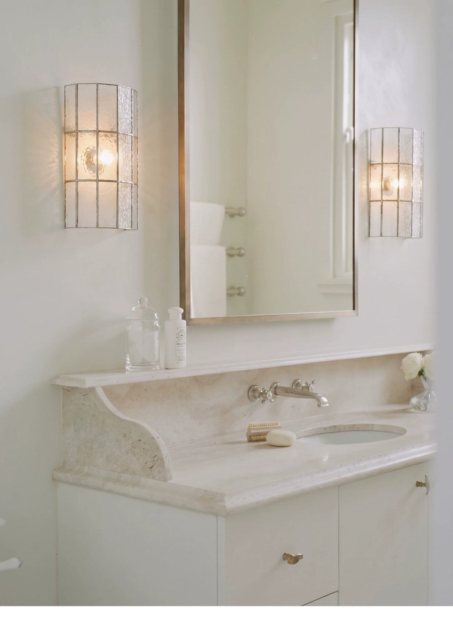 Spectra Faceted Glass Sconce