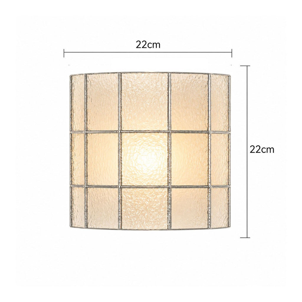 Spectra Faceted Glass Sconce