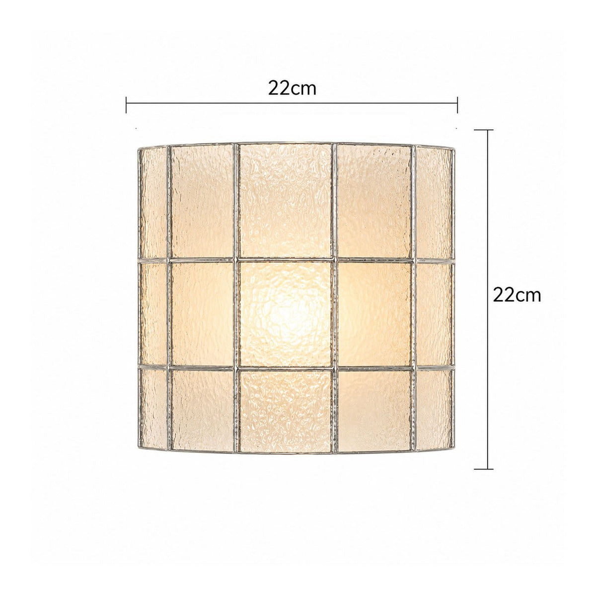 Spectra Faceted Glass Sconce