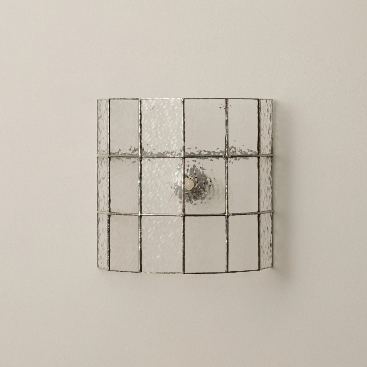 Spectra Faceted Glass Sconce