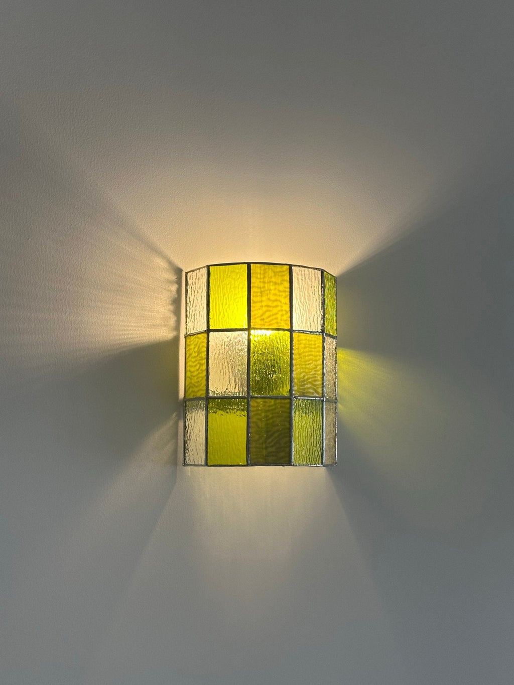 Spectra Faceted Glass Sconce