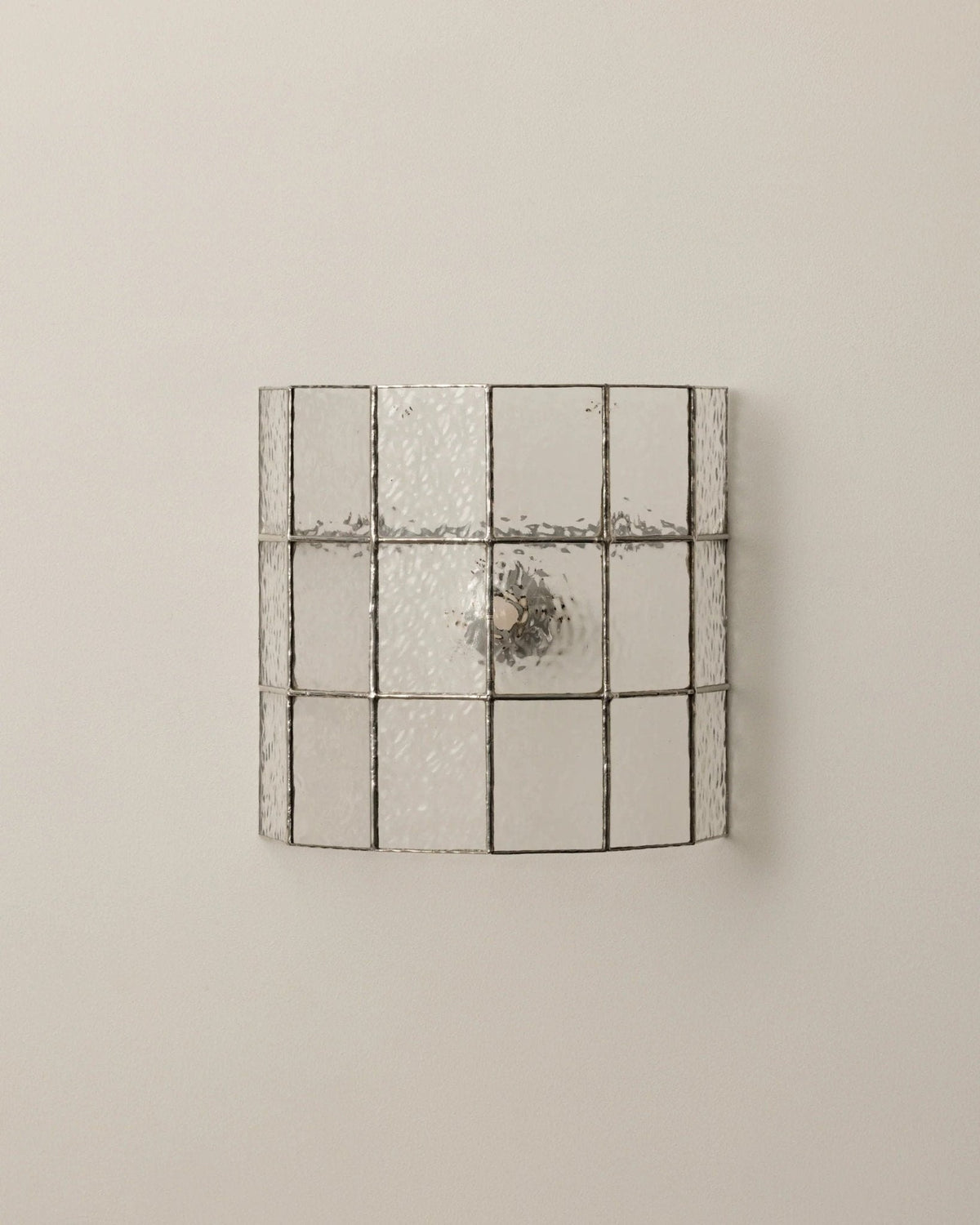 Spectra Faceted Glass Sconce