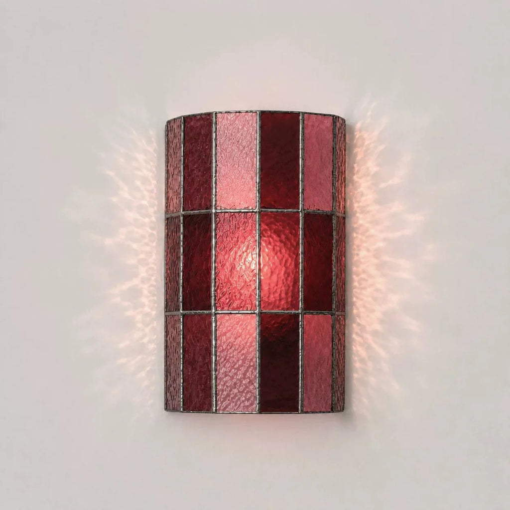 Spectra Faceted Glass Sconce