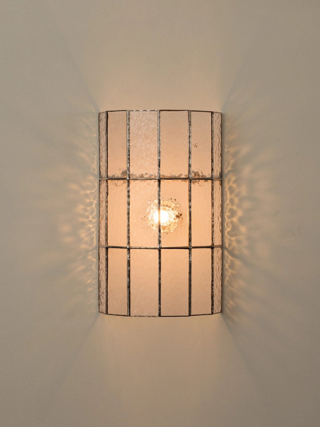 Spectra Faceted Glass Sconce