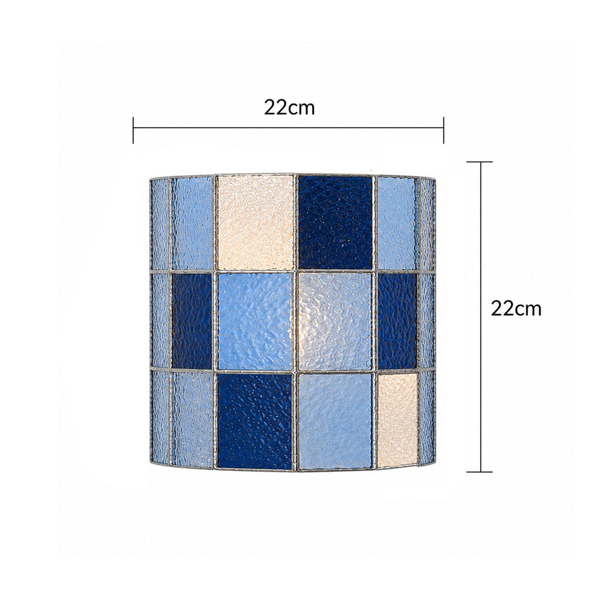 Spectra Faceted Glass Sconce