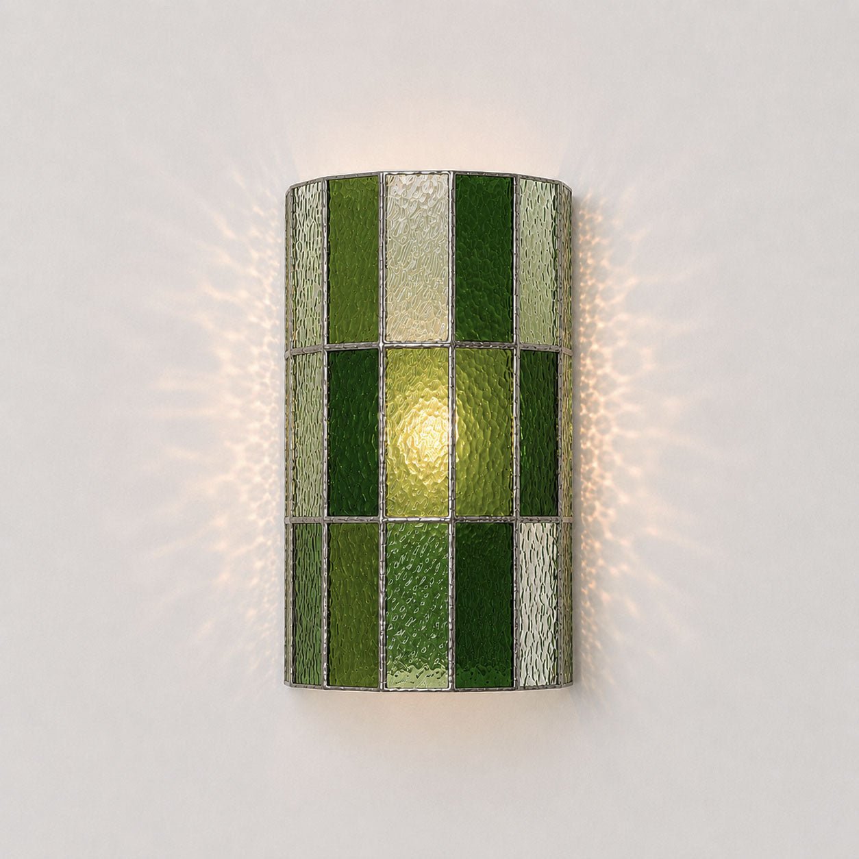 Spectra Faceted Glass Sconce