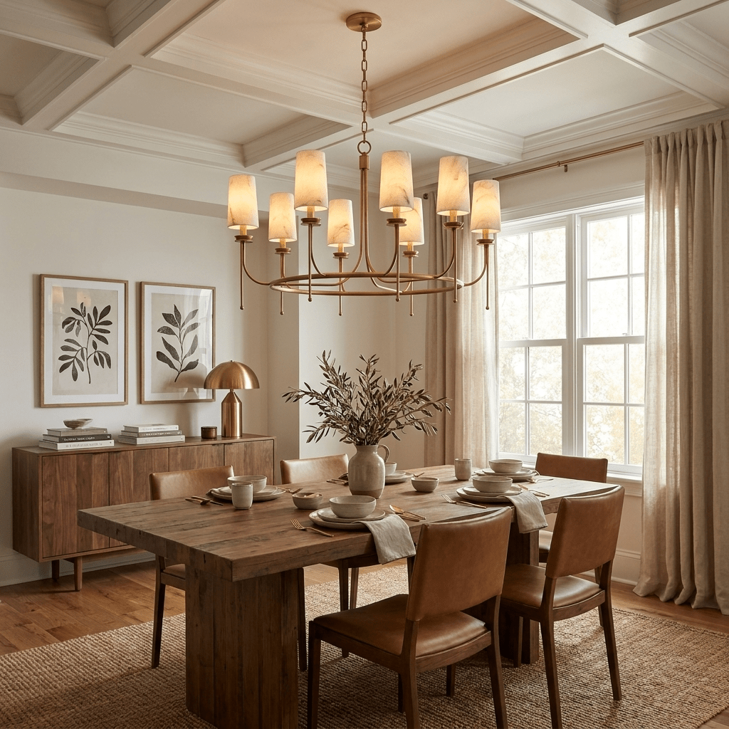 Sutton Alabaster Ring Chandelier