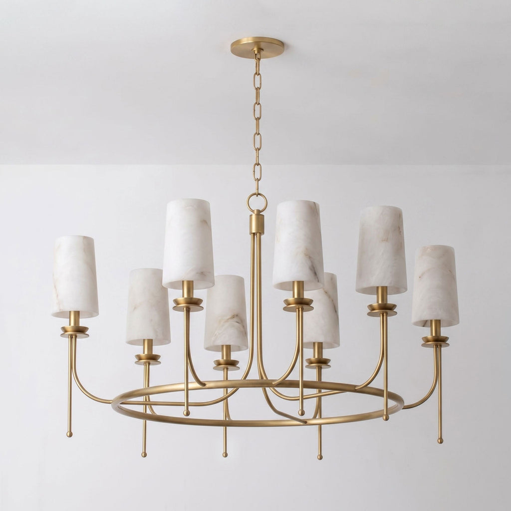 Sutton Alabaster Ring Chandelier