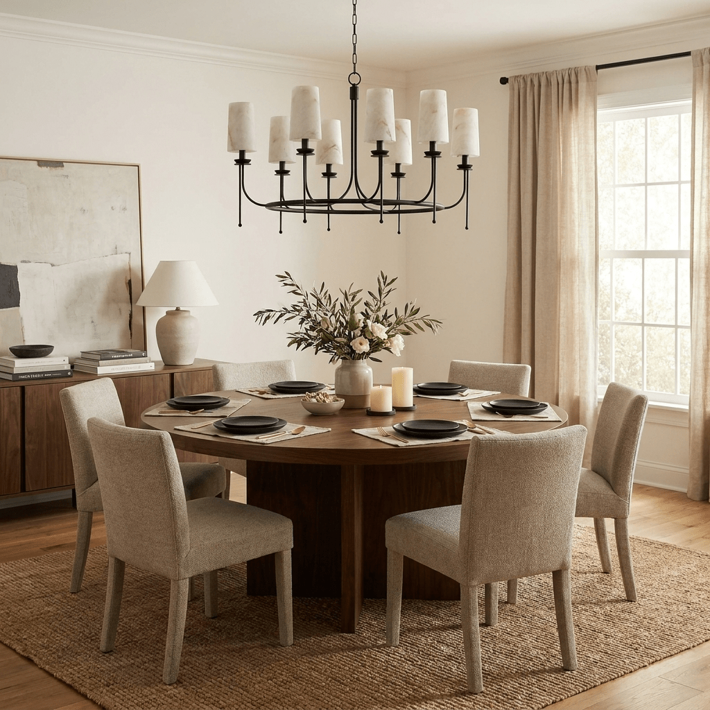 Sutton Alabaster Ring Chandelier