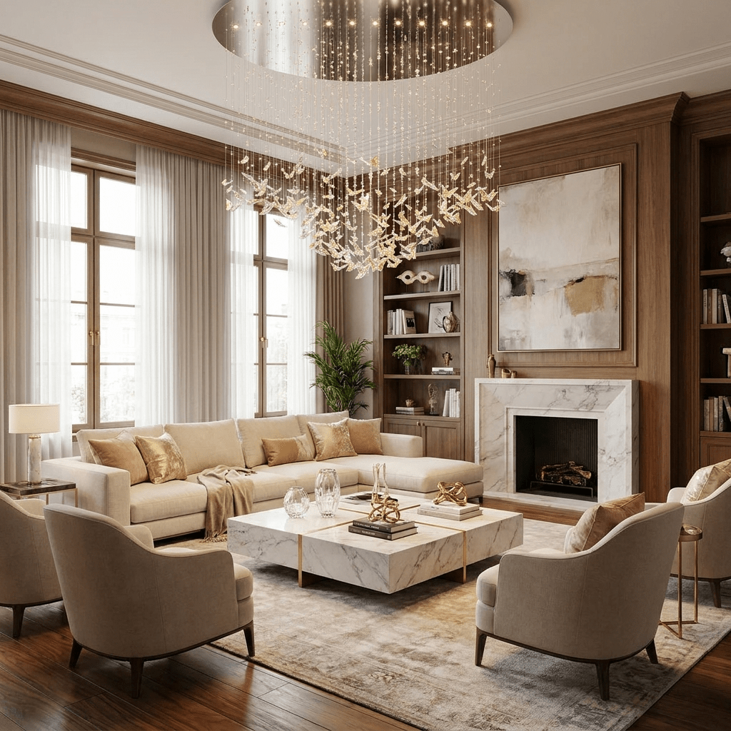 Sylvane LED K9 Crystal Branch Chandelier