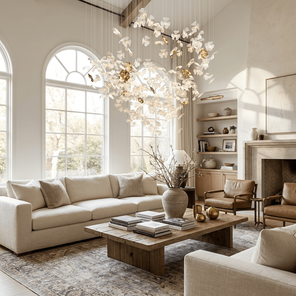 Sylvara Ceramic Blossom Chandelier