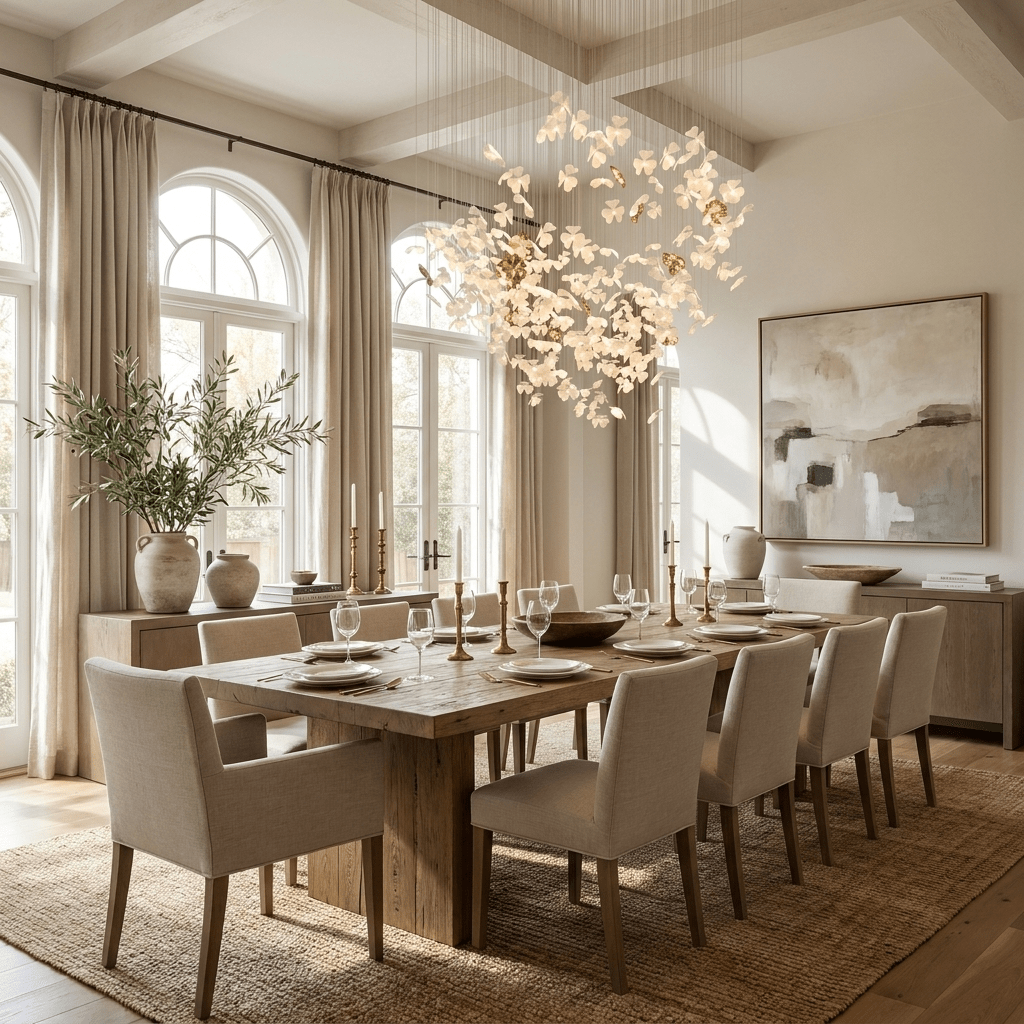 Sylvara Ceramic Blossom Chandelier
