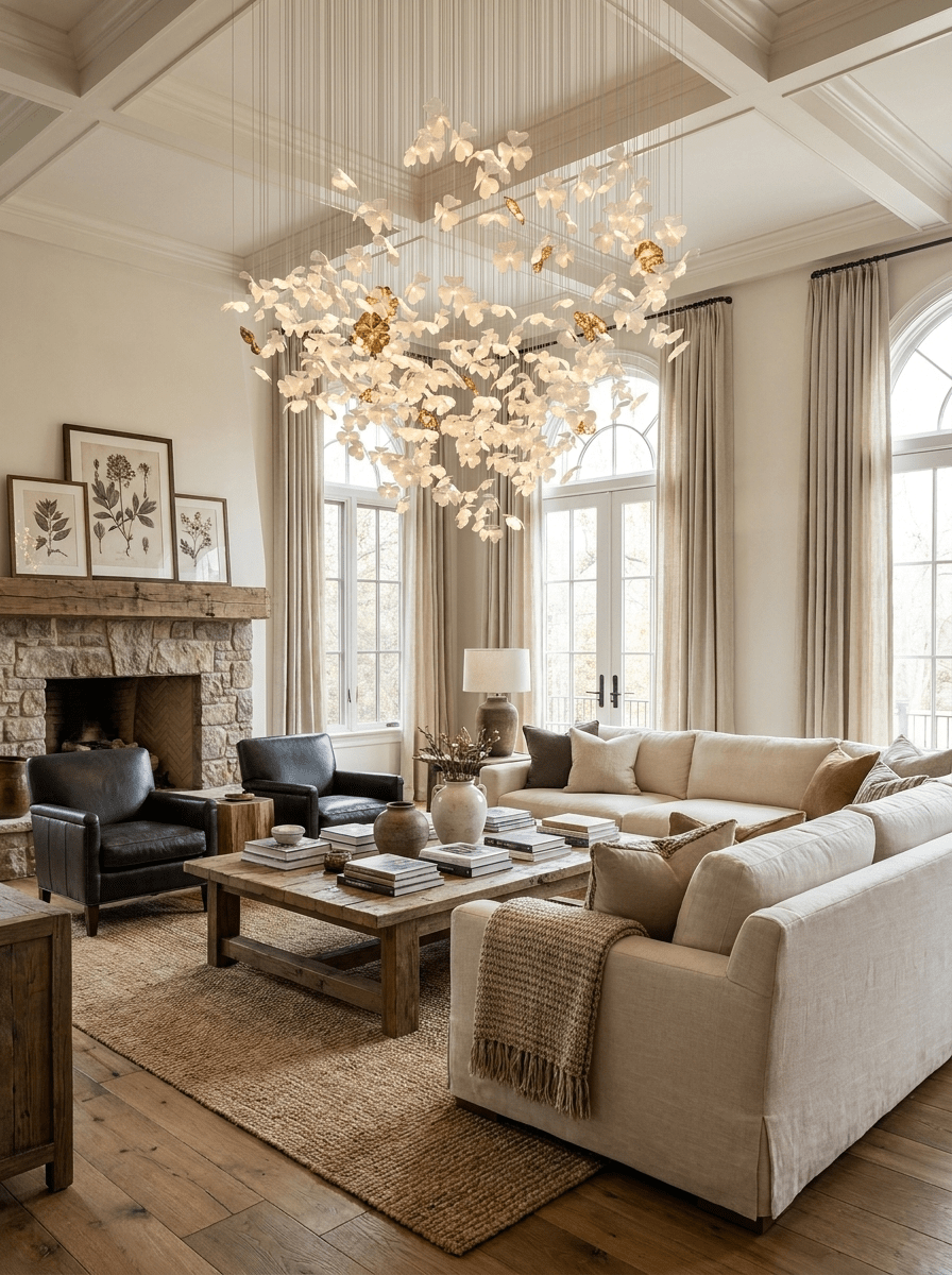 Sylvara Ceramic Blossom Chandelier