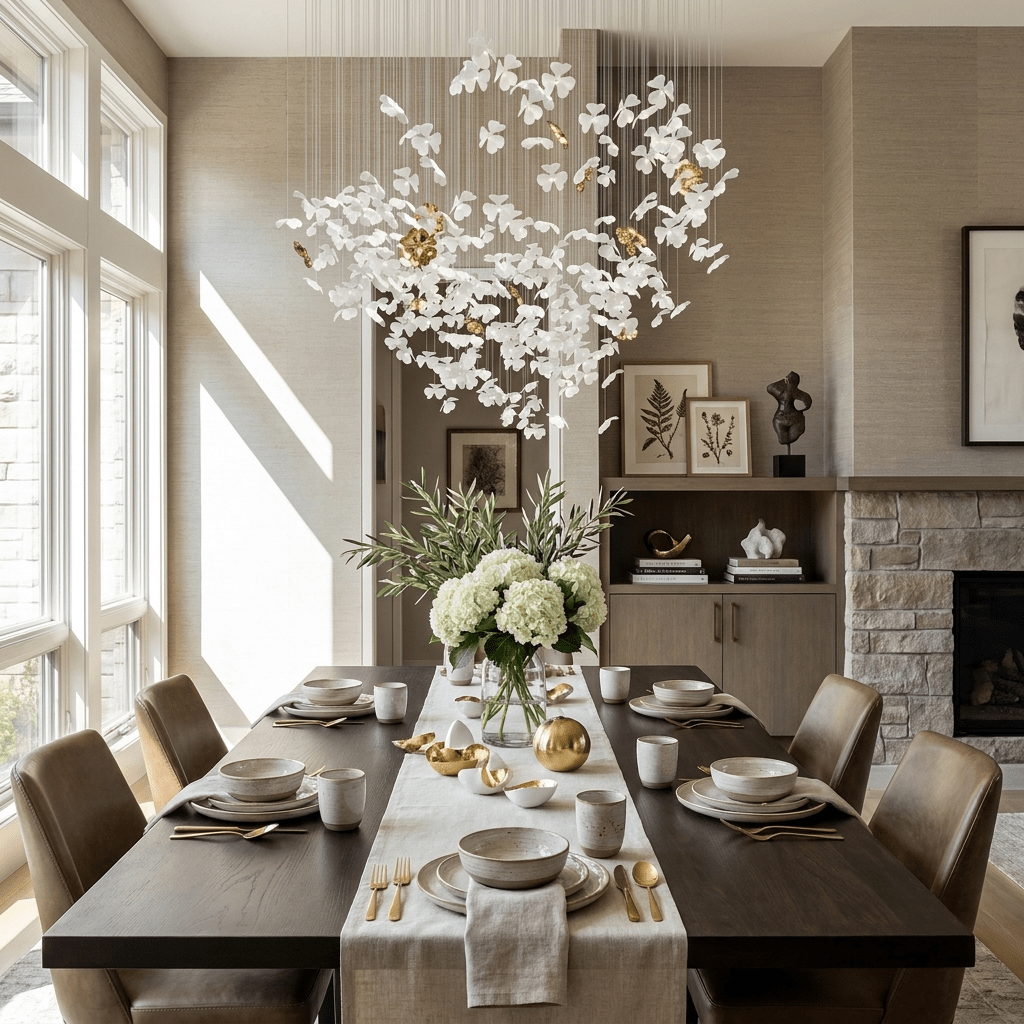 Sylvara Ceramic Blossom Chandelier