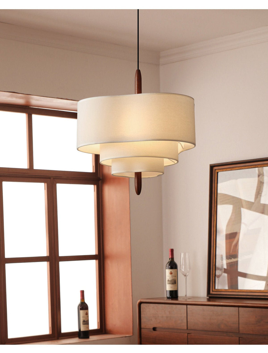 Talia Tiered Fabric Pendant