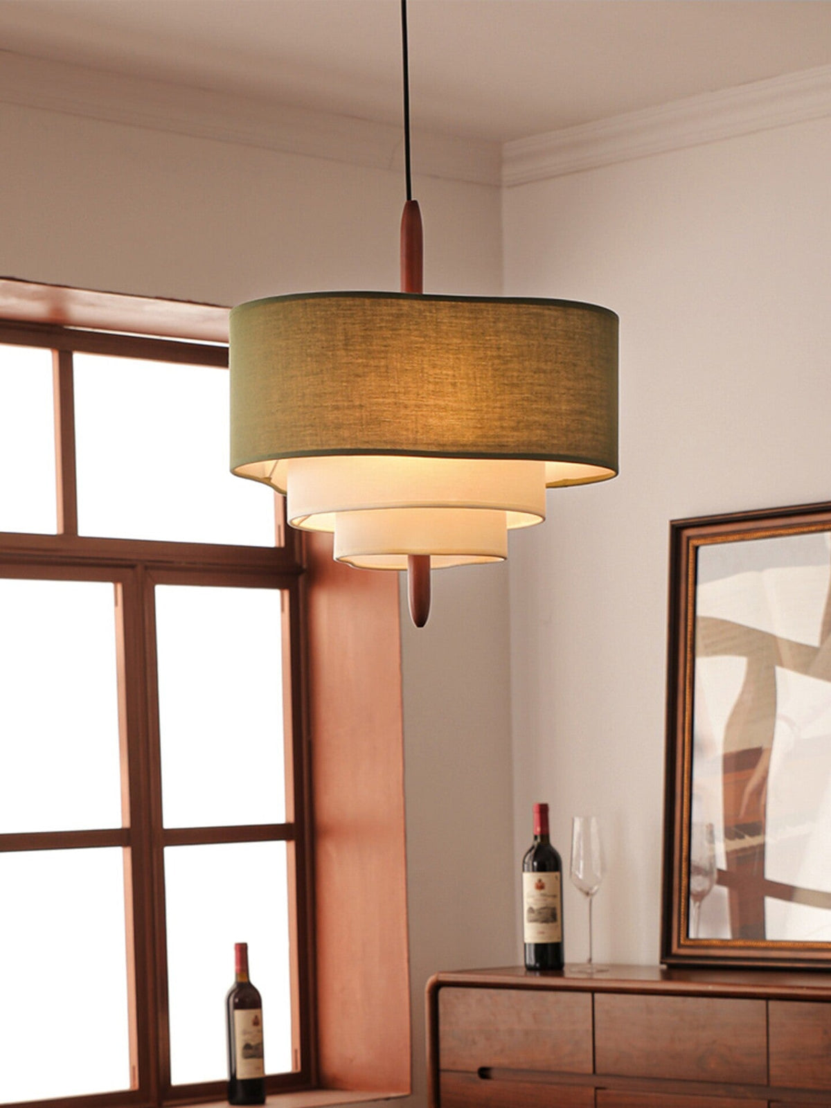 Talia Tiered Fabric Pendant