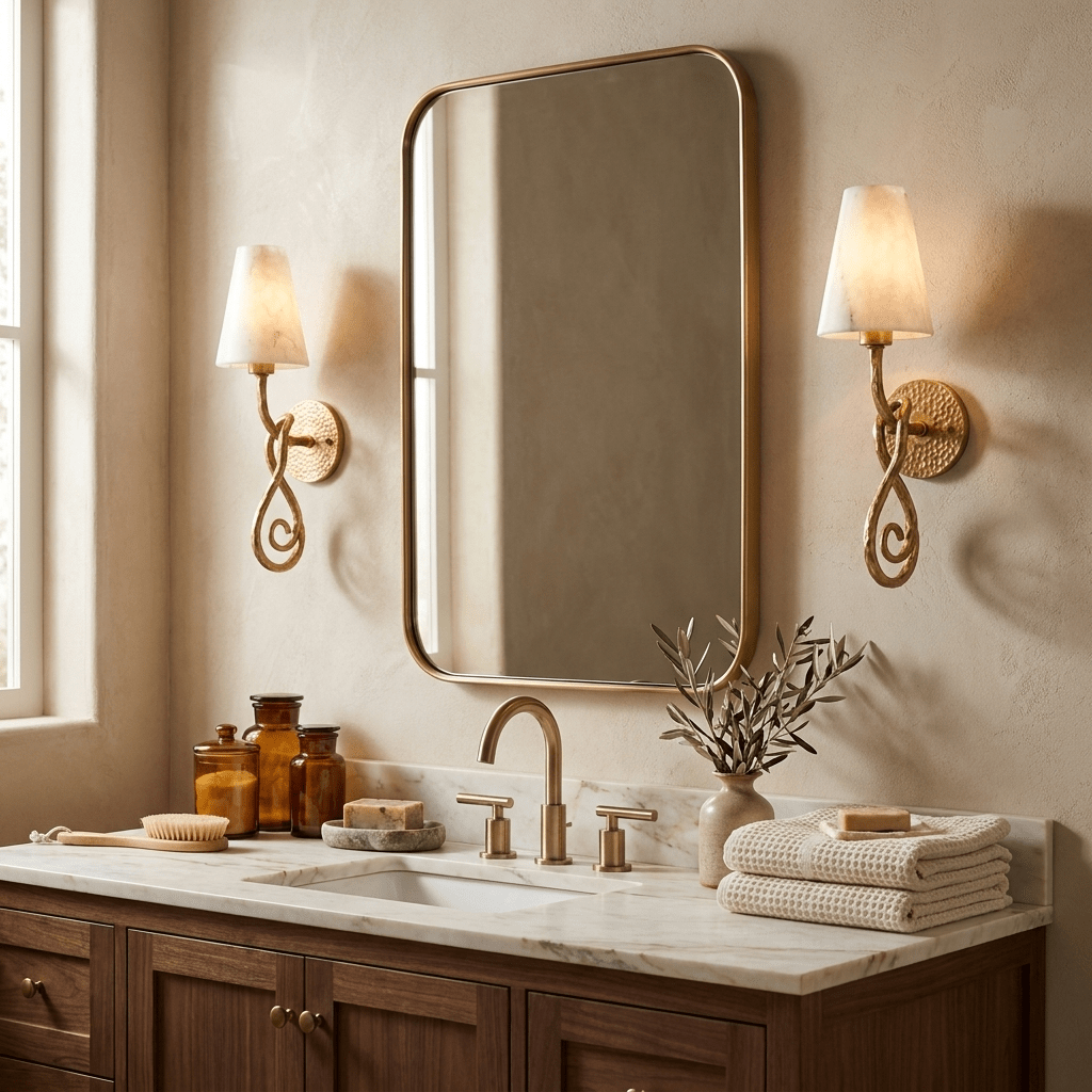 Tangle Alabaster Knot Sconce