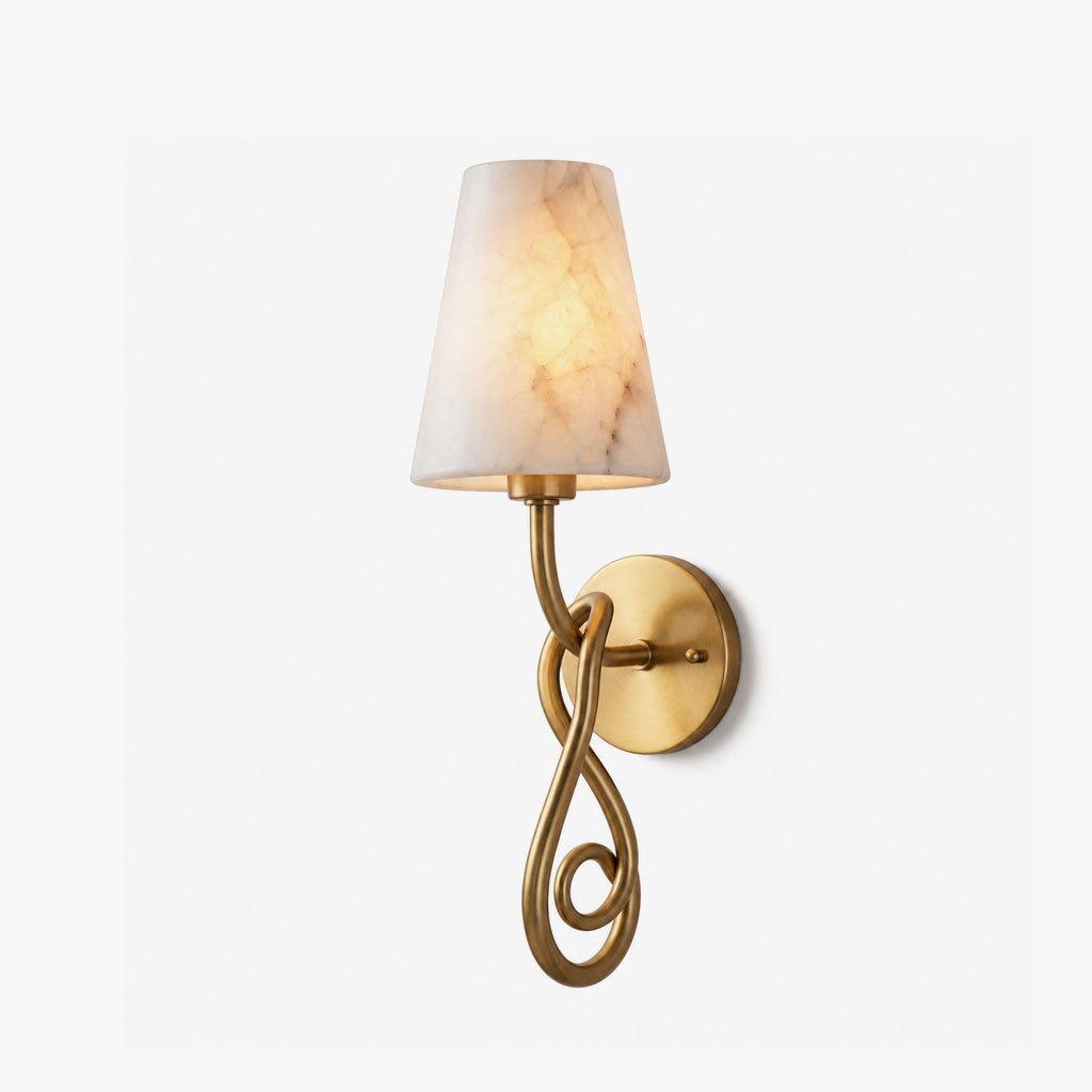 Tangle Alabaster Knot Sconce