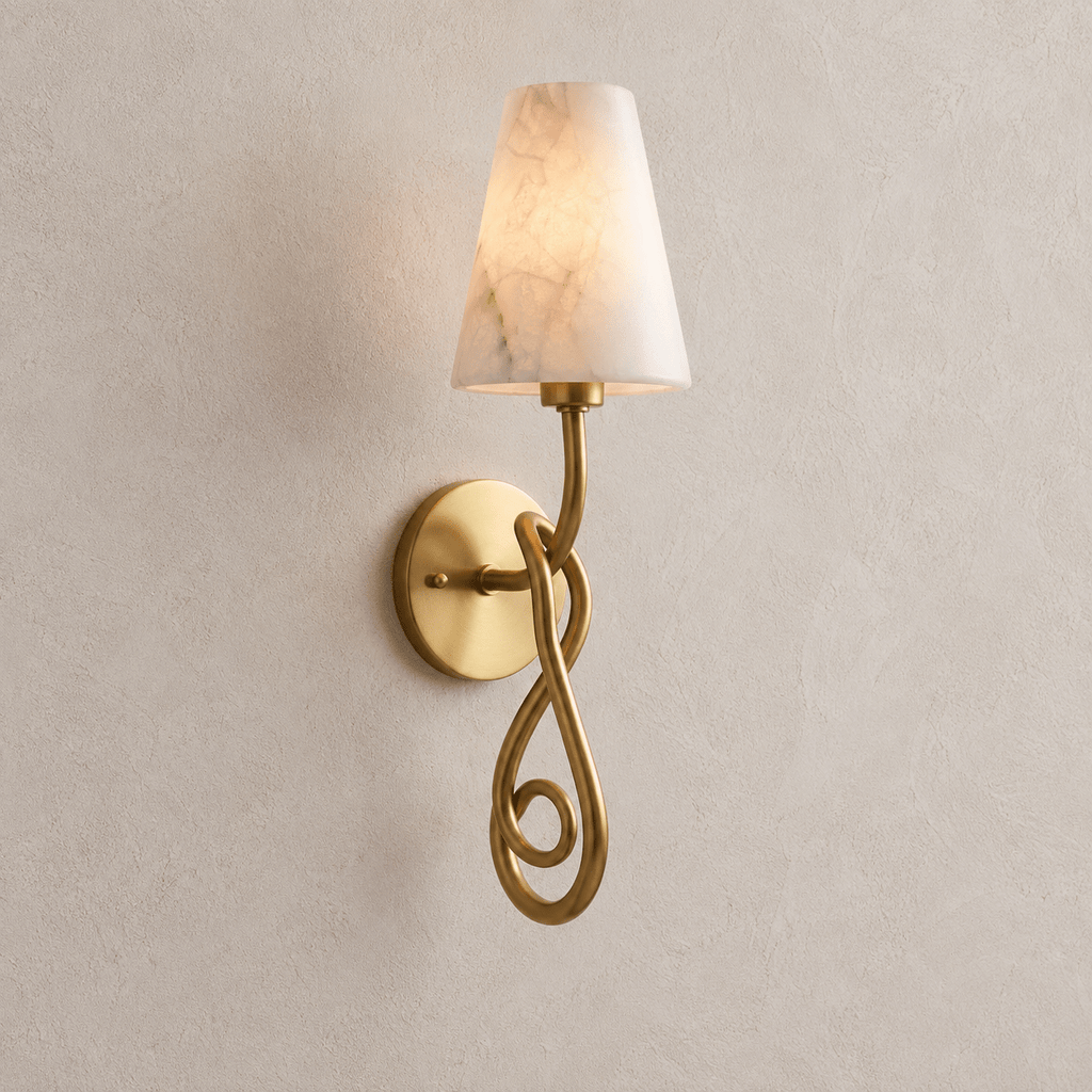 Tangle Alabaster Knot Sconce