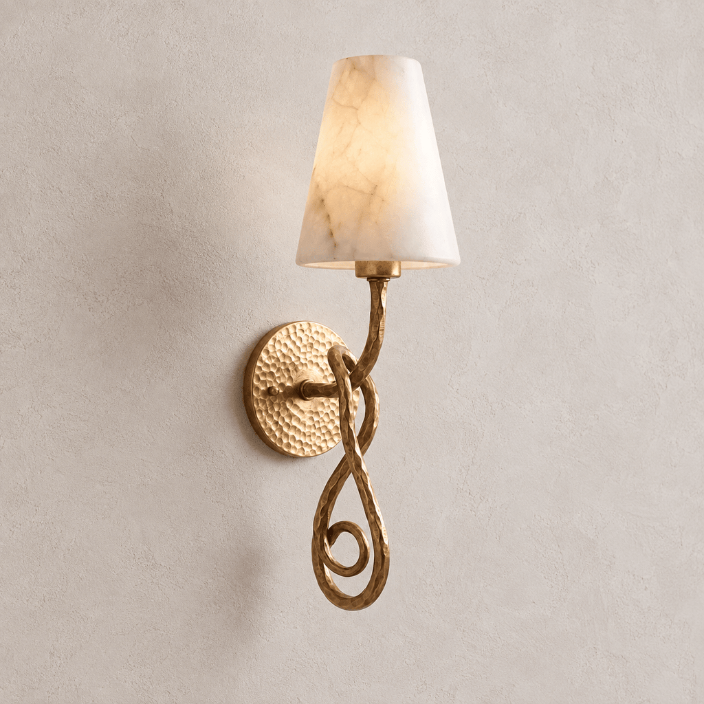 Tangle Alabaster Knot Sconce