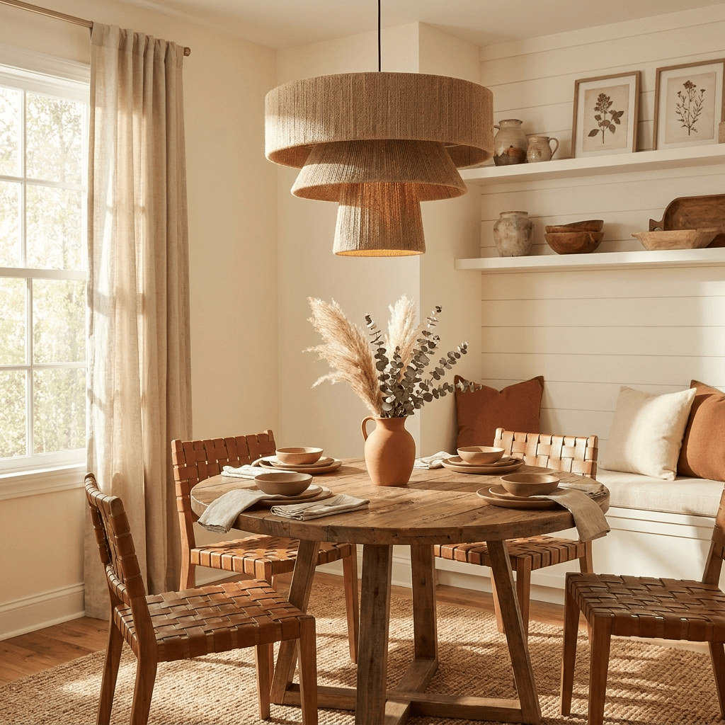 Tavira Tiered Hemp Rope Pendant Light