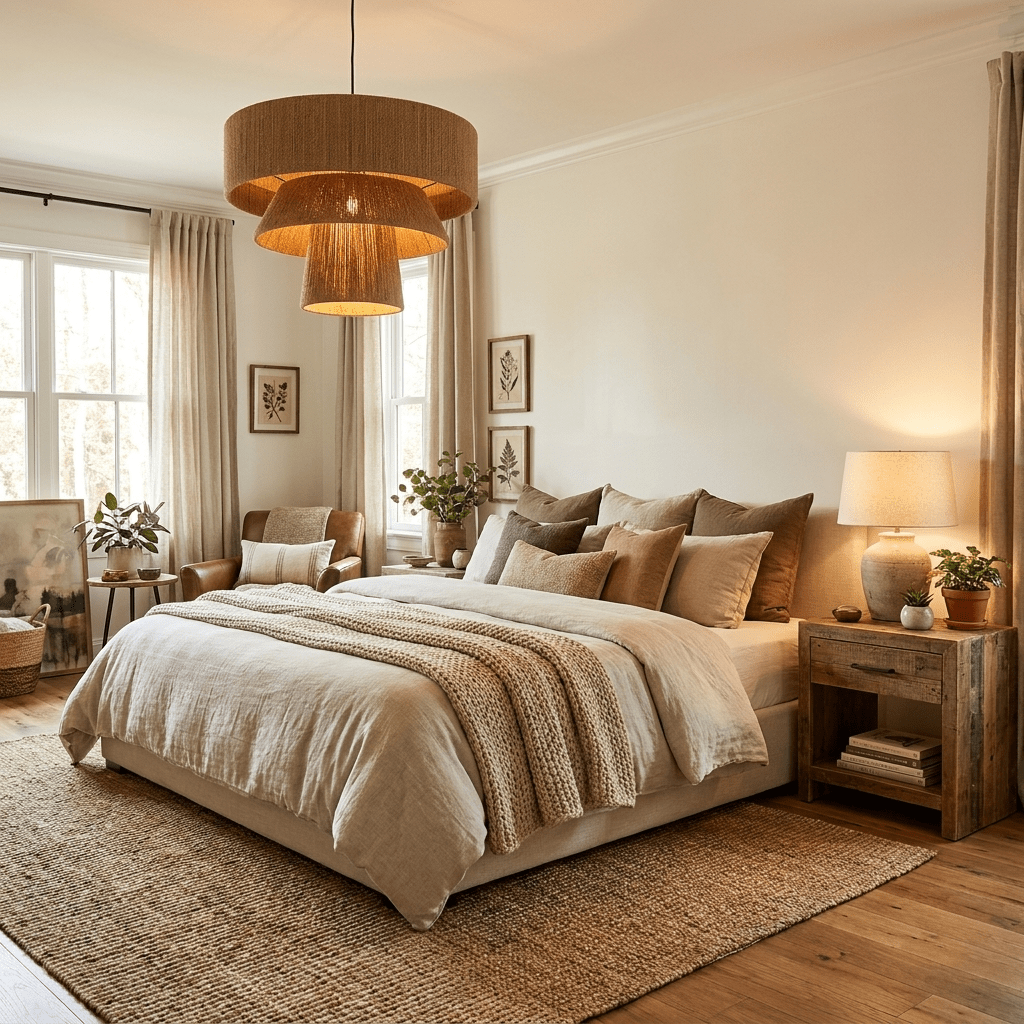 Tavira Tiered Hemp Rope Pendant Light