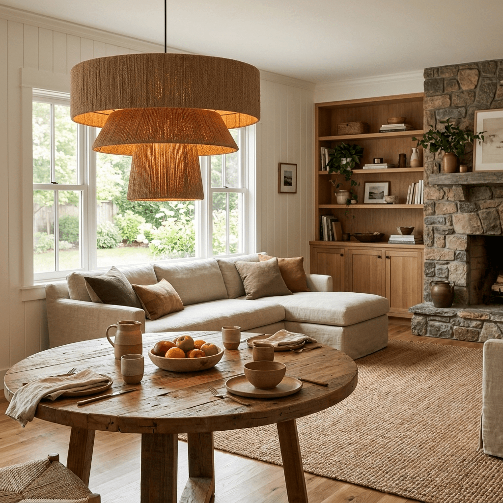 Tavira Tiered Hemp Rope Pendant Light
