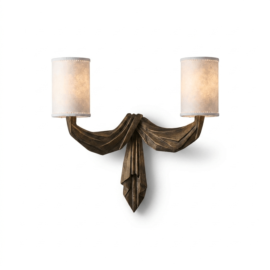 Teatro Draped Double Wall Sconce