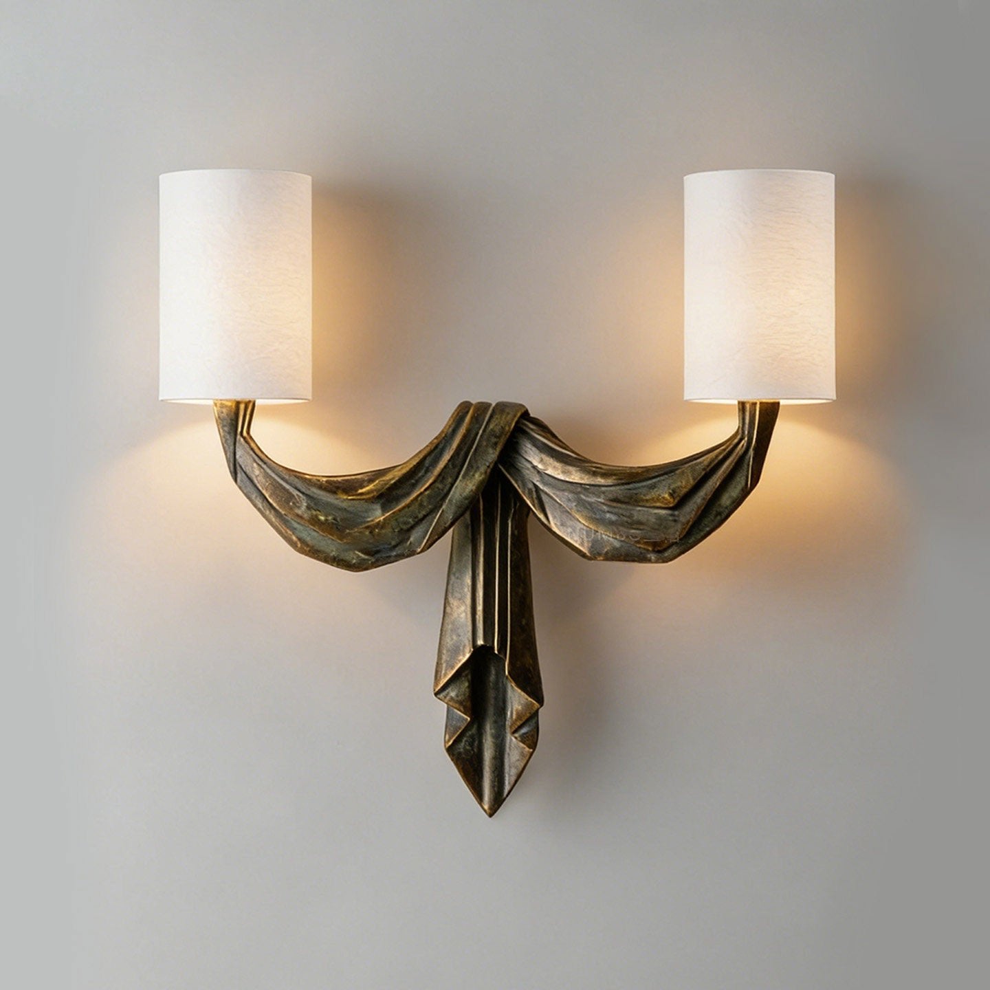 Teatro Draped Double Wall Sconce
