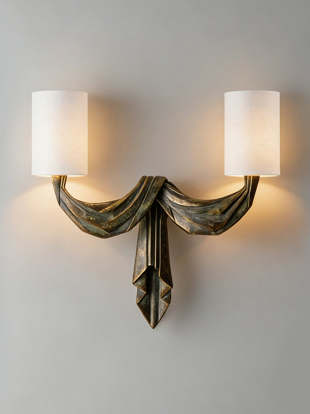 Teatro Draped Double Wall Sconce