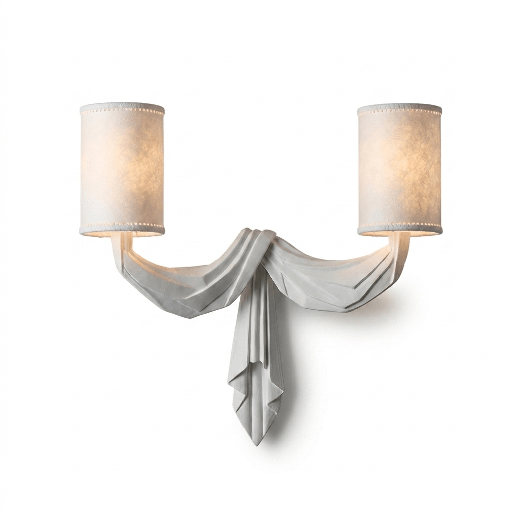 Teatro Draped Double Wall Sconce