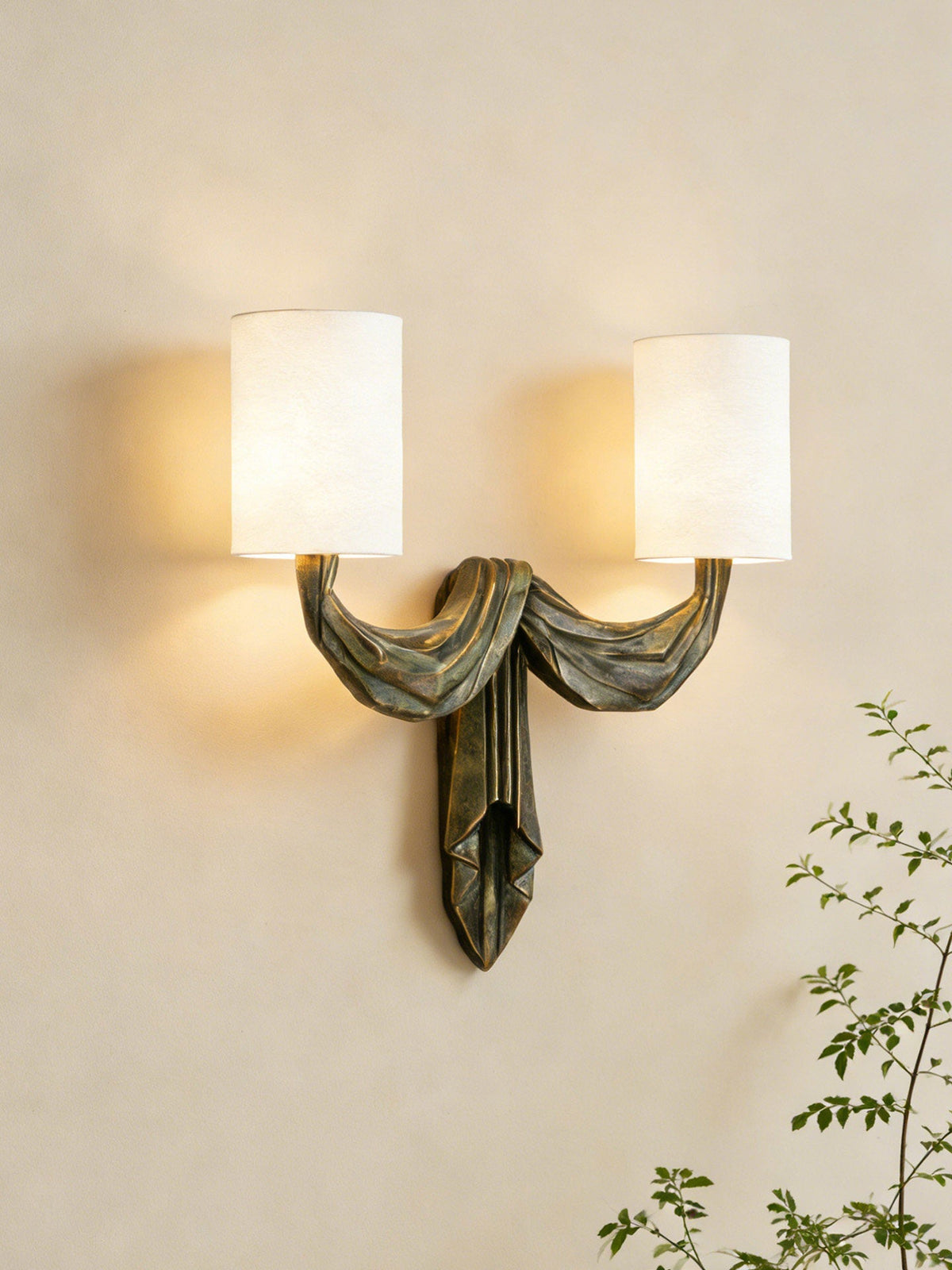 Teatro Draped Double Wall Sconce