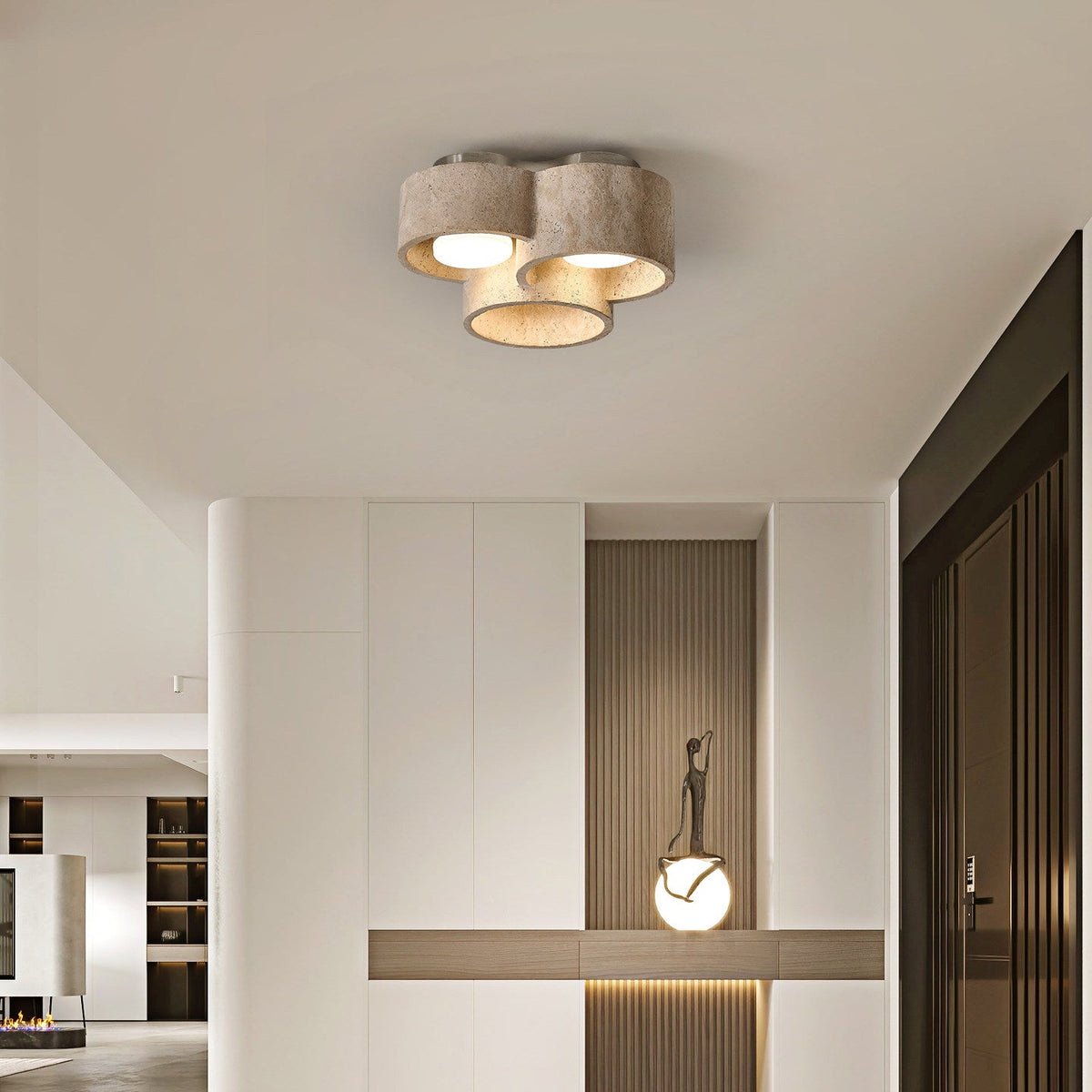 Trevi Travertine Cluster Light