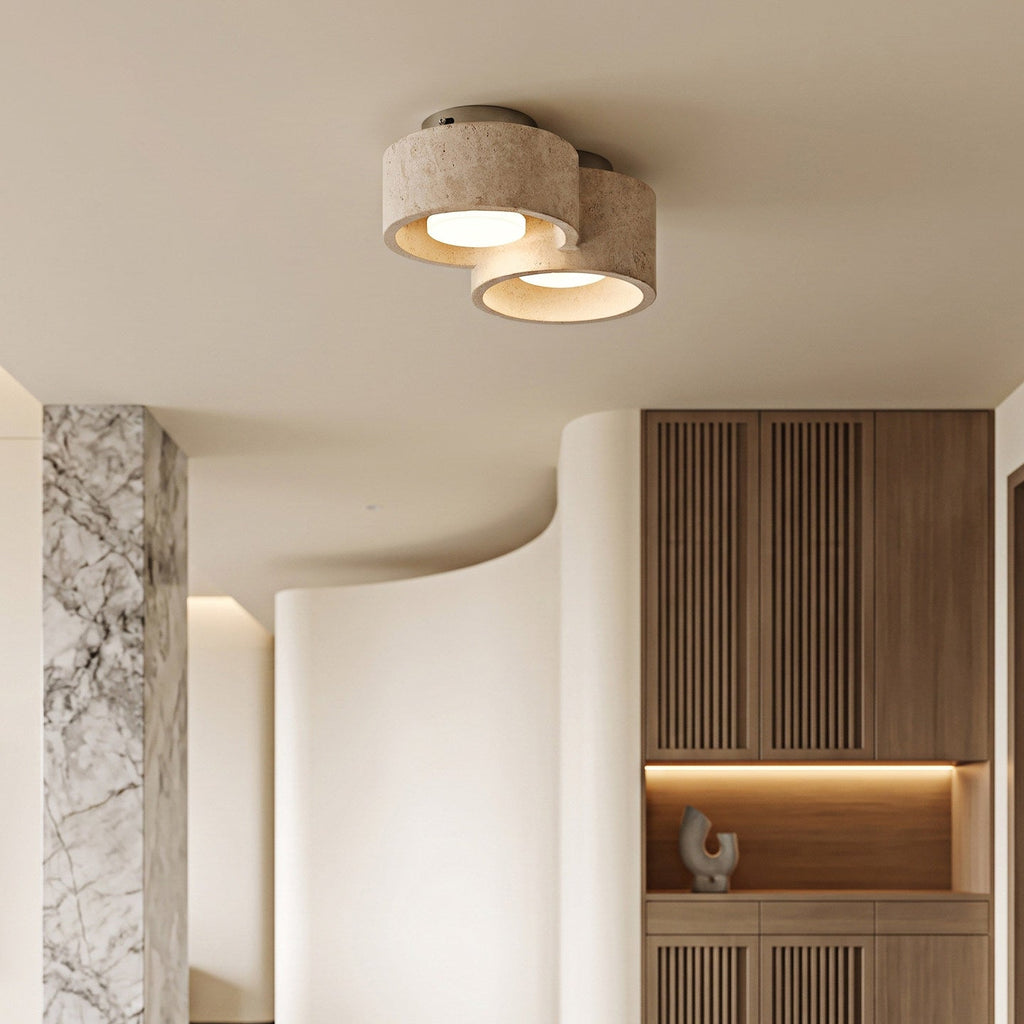 Trevi Travertine Cluster Light