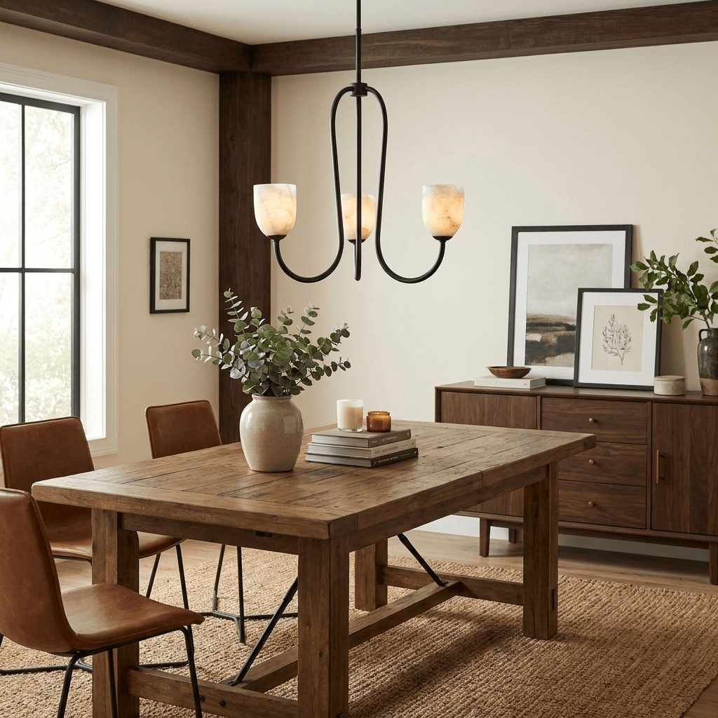 Trillium Alabaster Chandelier