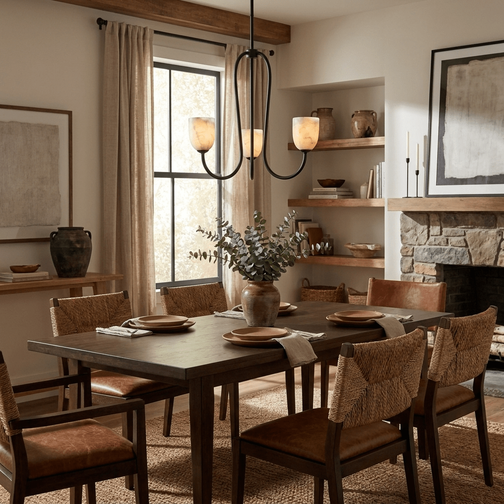 Trillium Alabaster Chandelier