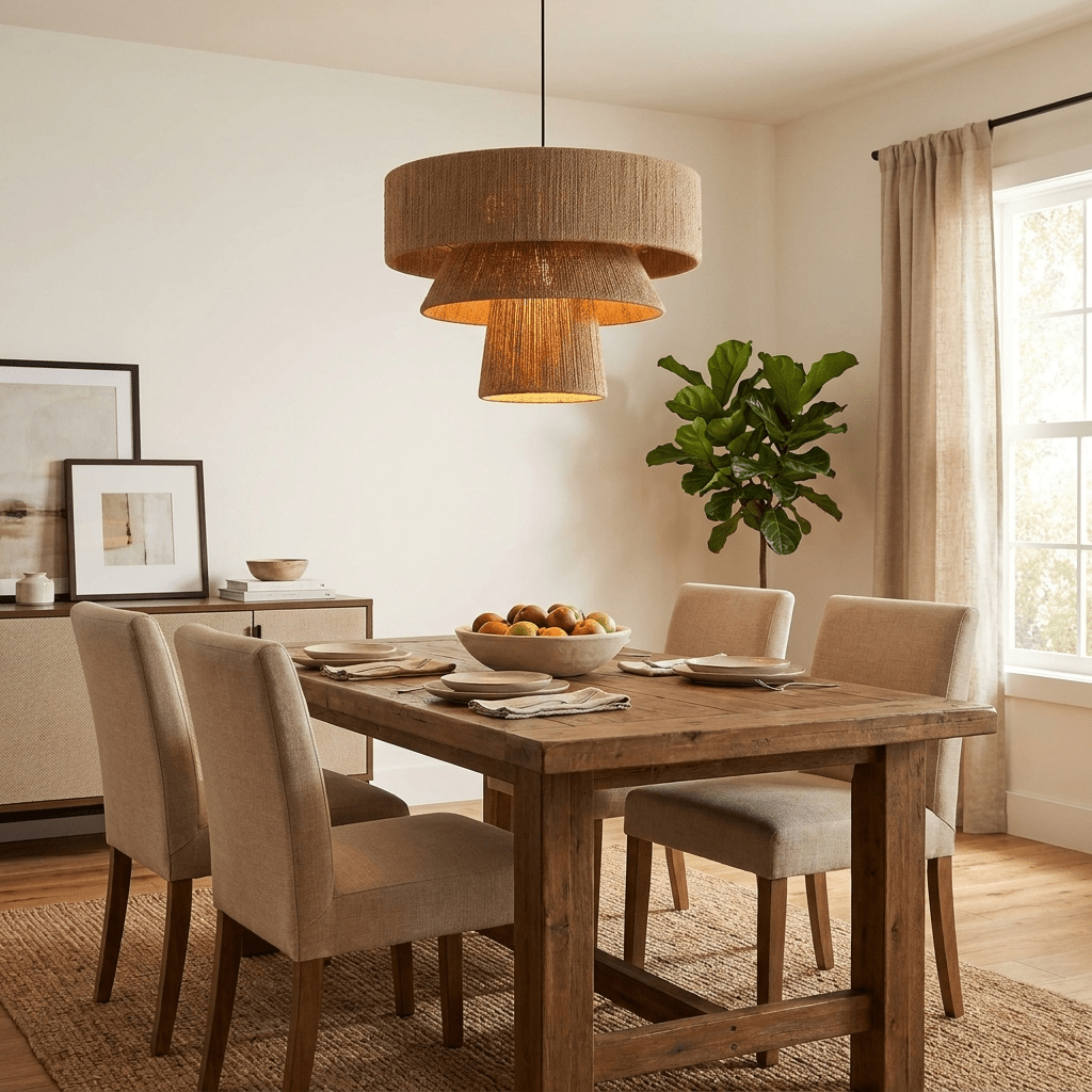 Twine Tiered Rope Pendant Lamp