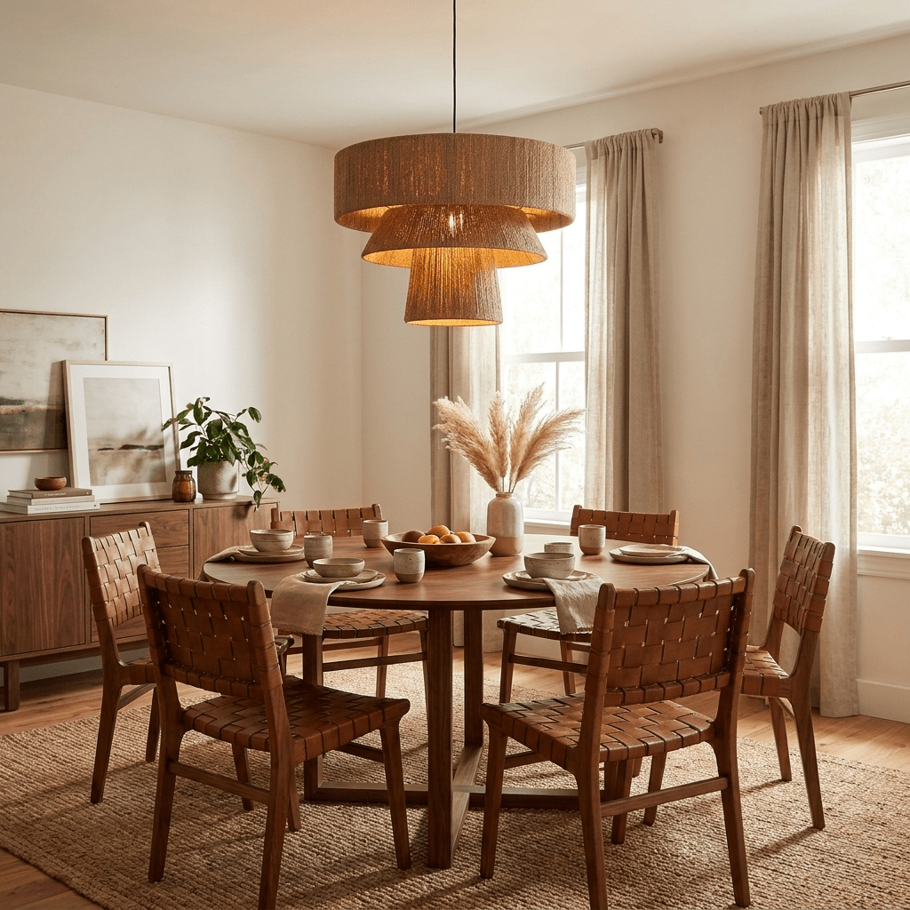 Twine Tiered Rope Pendant Lamp