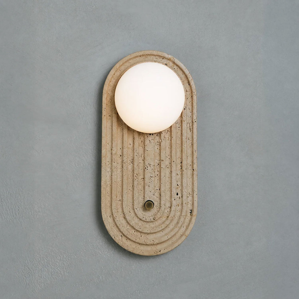 Valenne Stone Globe Wall Sconce
