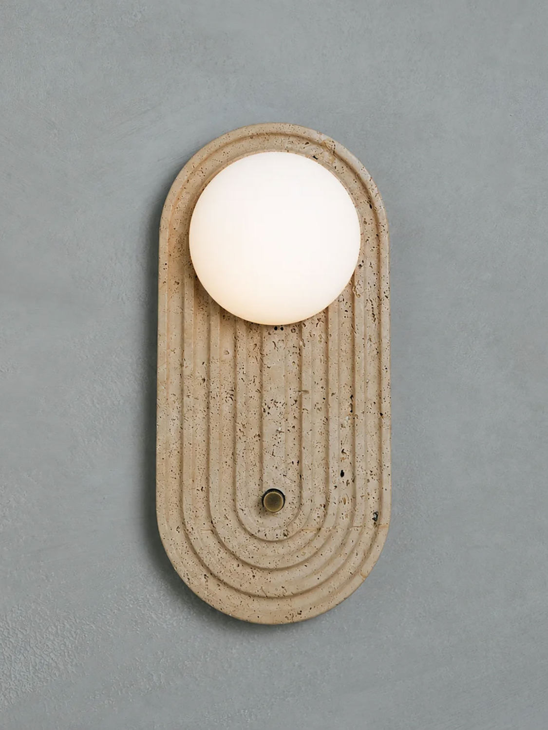 Valenne Stone Globe Wall Sconce