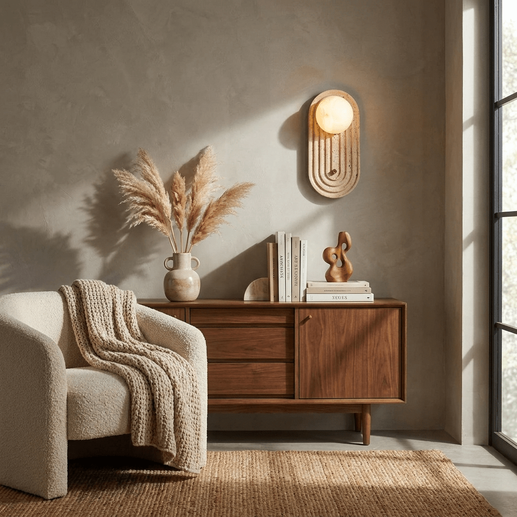 Valenne Stone Globe Wall Sconce